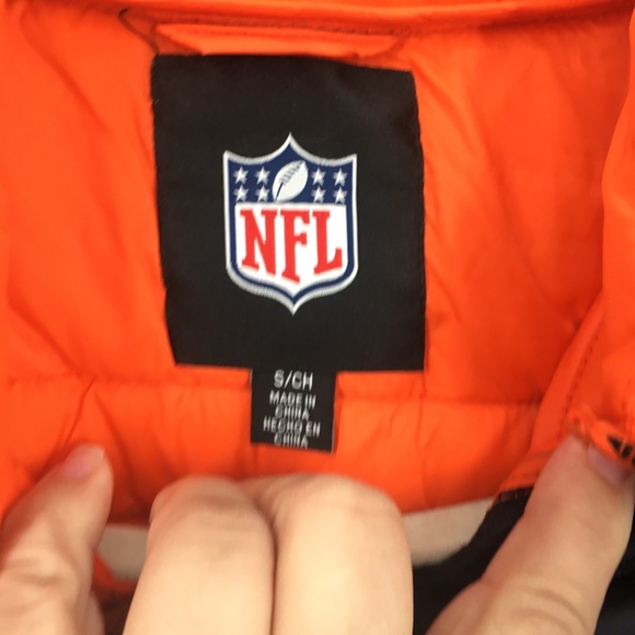NWT NFL Orange/Black Bears 3-1 Puffer Jacket/Vest - Picture 3 of 12